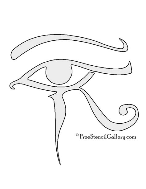 Egyptian Eye Of Horus Stencil Free Stencil Gallery