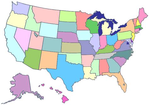 Clickable Map Of The United States