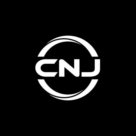 Cnj Letter Logo Design In Illustration Vector Logo Calligraphy