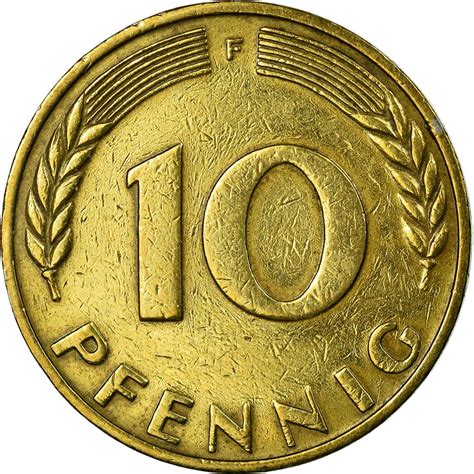 Ten Pfennigs 1950 Coin From Germany Online Coin Club