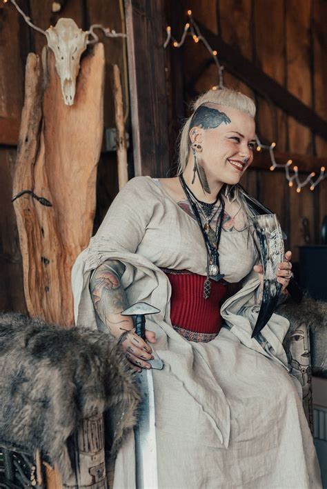 norse pagan and viking themed wedding · rock n roll bride norse pagan viking wedding dress