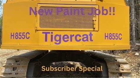 New Paint Job Tigercat 855C 50 Subscriber Special YouTube