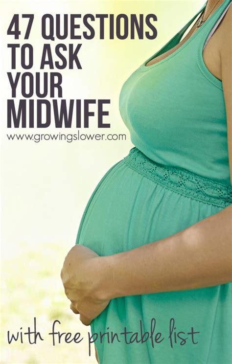 47 Questions To Ask Your Midwife What To Ask A Midwife