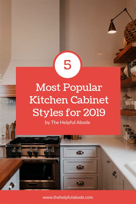 5 Most Popular Kitchen Cabinet Styles | Kitchen cabinet styles, Kitchen