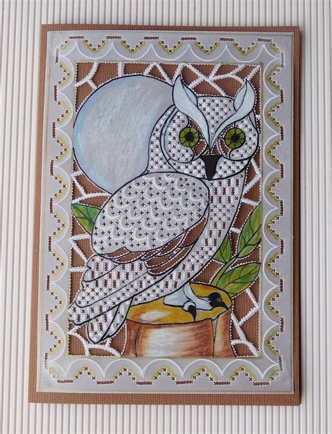 Art Deco Owl From Martha Ospinas Borders And Decorations Paper
