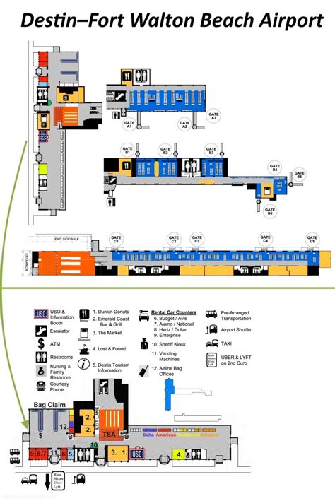 Destinfort Walton Beach Airport Map