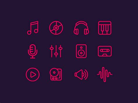 12 Music Icons Search By Muzli