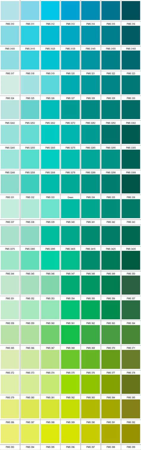 Pantone Colors Green Pantone Color Chart Green Colour Palette Images
