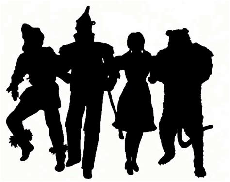 Silhouettes Of Wizard Of Oz Characters