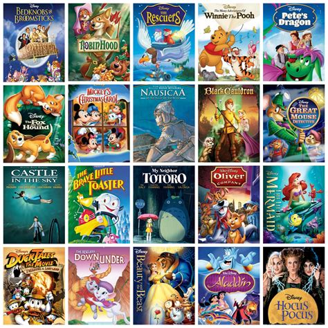 1971 1993 Disney Movies In Order Of Release Disney Collage Disney