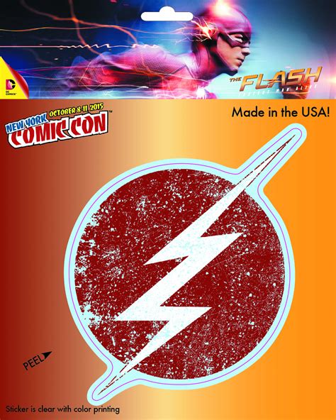 PREVIEWSworld - DC HEROES DISTRESSED FLASH LOGO NYCC 2015 EXCL VINYL ...