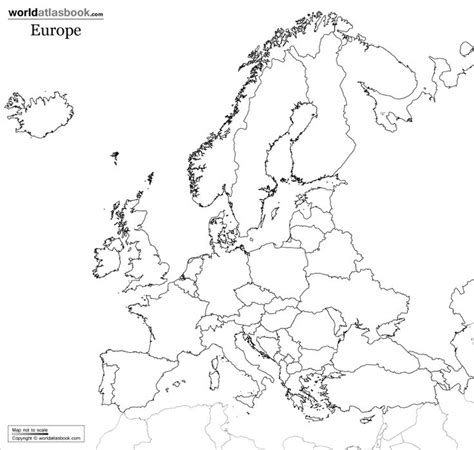 Outline Map Of Europe Europe Map Europe Map Printable Map