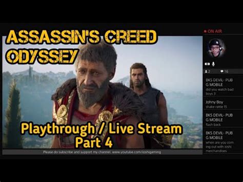 Assassin S Creed Odyssey Live Stream Playthrough Part 4 YouTube