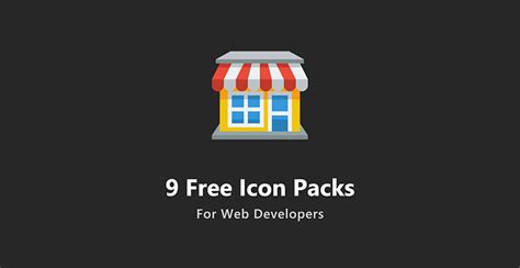 9 Free Icon Packs For Web Developers Mameara
