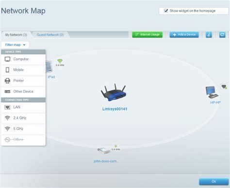 Linksys Official Support Overview Of The Network Map Tool On Your