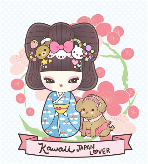 Kawaii Japan Lover Kawaii Cute Kokeshi Illustration Kawaii Doodles