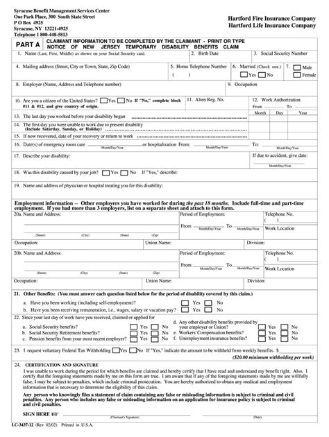 Nj Hartford Fire Lc 3437 12 2002 2021 Fill And Sign Printable