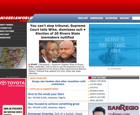 Nigeriaworld -- All About Nigeria NEWS (Lagos, Nigeria) - Contact Phone