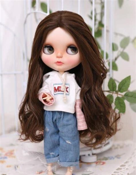Pullip Blythe Wig Long Straight Curly Doll Wig For Doll Etsy In 2022