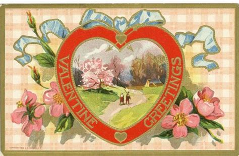 Free Victorian Valentine Cards Hearts And Flowers Vintage Valentine