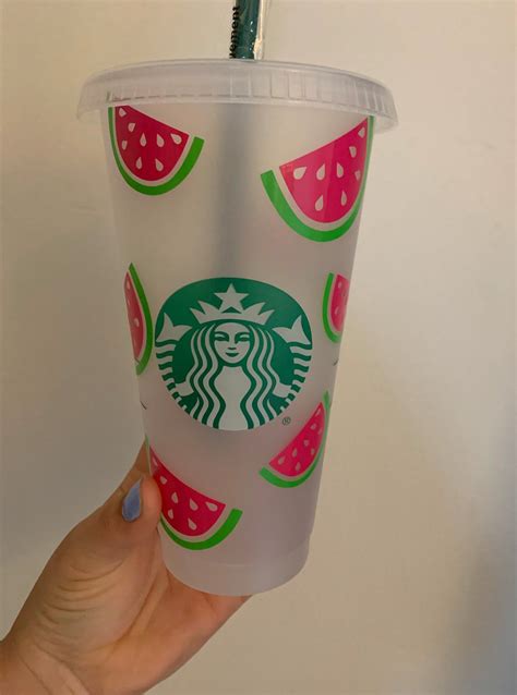 Customizable Venti Cold Cup Watermelon Cold Cup Personalized Starbucks