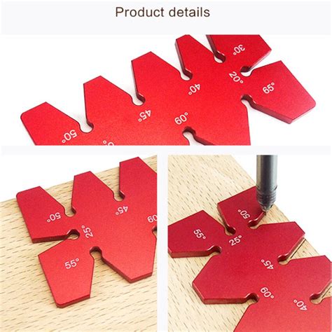 Values of six trigonometric functions when angle is equal to 65 degrees or. Aluminum Alloy 20-65 Degree Angle Gauge Angle Template ...