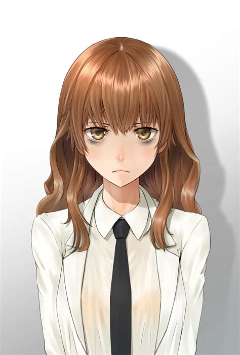 Anime Girl Brown Hair Art Cute Sad Face Kiyama Harumi To Aru