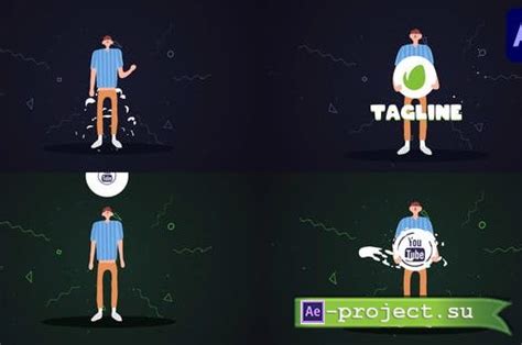 Videohive Cartoon Character Logo After Effects 46060743 Project For After Effects
