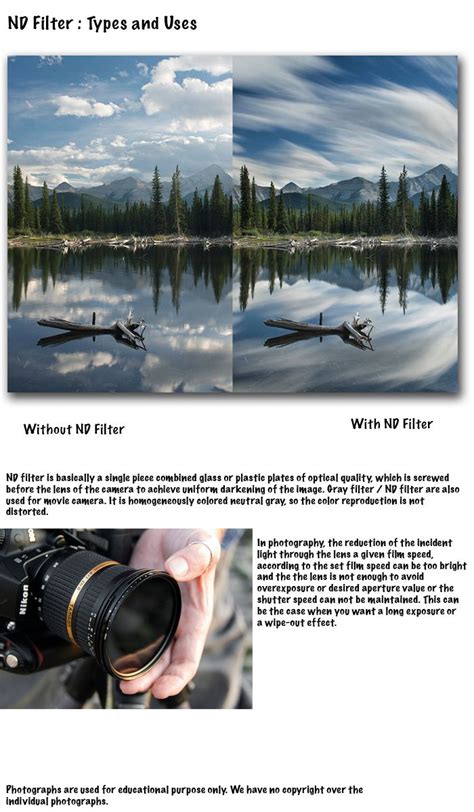 Nd Filter Types And Uses Filters Photo Lightroom Presets