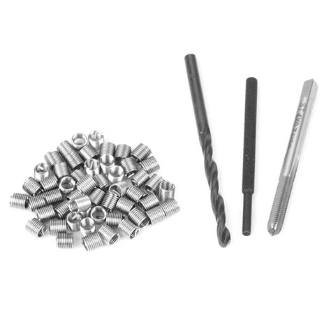 50pcs Stainless Steel Threaded Repair Insert Coiled Wire Helical Screw