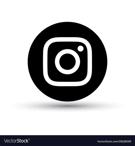 Instagram Logo Black And White Vector