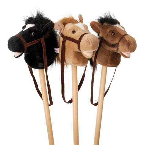 T Corral Plush Stick Horse With Sound Equestriancollections