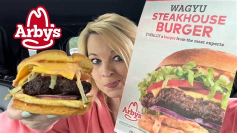 Arbys New Wagyu Steakhouse Burger Review Youtube