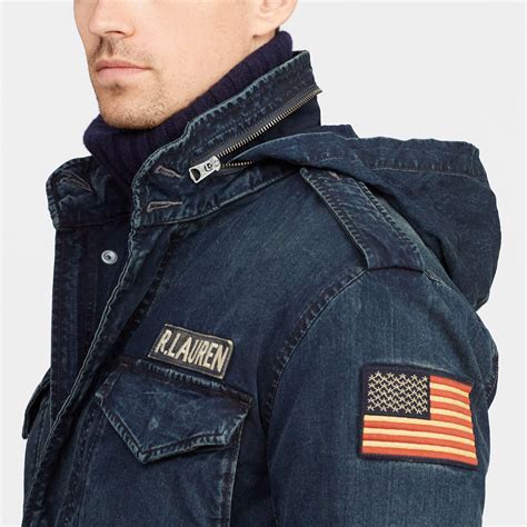 Polo Ralph Lauren Denim Field Jacket In Navycream Blue For Men Lyst