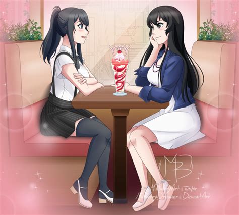 Yandere Chan And Senpai Chan Date By Mulberrydreamer Yandere