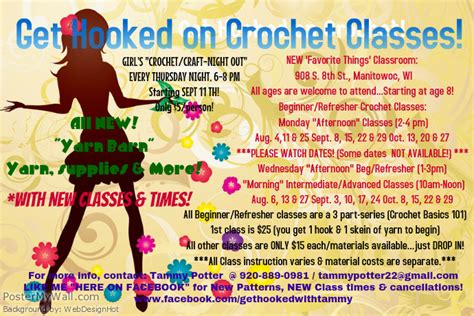 Copy Of Get Hooked On Crochet Classes Postermywall