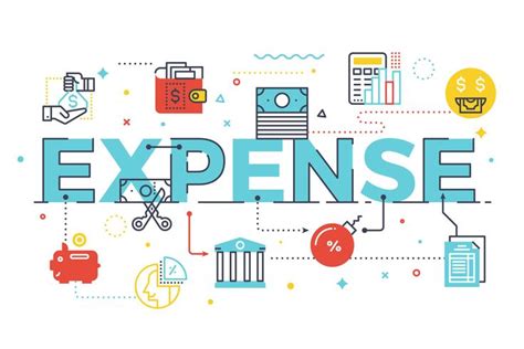 Expense Word Lettering Illustration 545109 Vector Art At Vecteezy