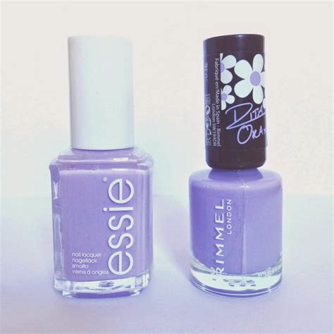 Battle Of The Lilac Nail Polishes Rimmel Vs Essie High Street Beauty