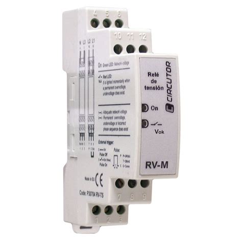 Voltage Control Relay Rv Series Circutor Phase Sequence Din Rail