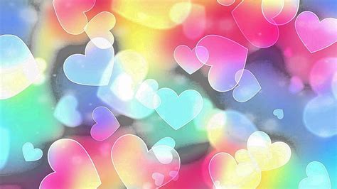 Hd Wallpaper Heart Love Colorful Romantic Valentine Day