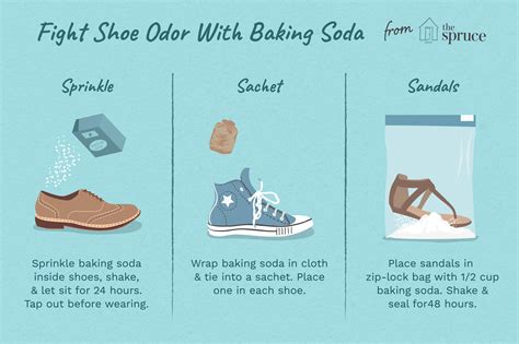Refresh Your Smelly Shoes With Baking Soda Shoe Odor Stinky Shoes Stinky Shoes Remedy