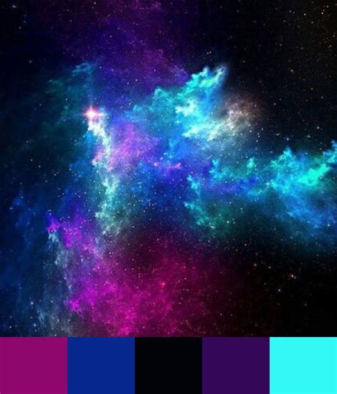 Any of the very large groups of stars and associated 2a : Galaxy color palette | Galaxy colors, Room color ...