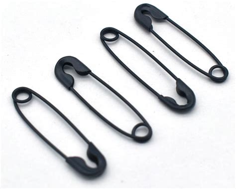 22mm Black Safety Pins Jewelry Making Pins Sewing Safety Pins Etsy