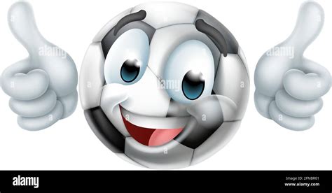 Fußball Emoticon Gesicht Emoji Cartoon Symbol Stock Vektorgrafik Alamy