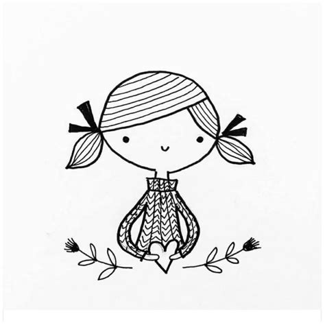 Pin By Yãsmeen Sultan On Black And White 1 Cute Doodle Art Doodle