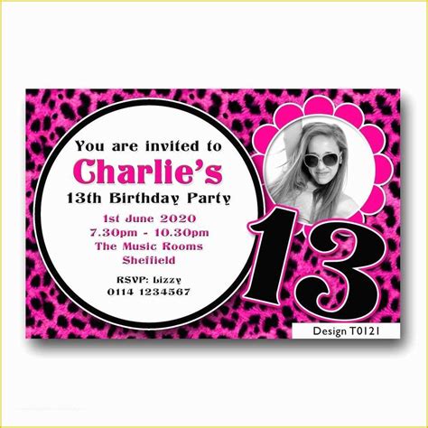 13th Birthday Invitation Templates Free Of 13th Birthday Invitations Girl Mint Stripes Gold