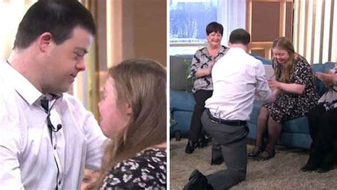 Heartfelt Down Syndrome Couple Banned From Kissing Get Engaged On Live Tv