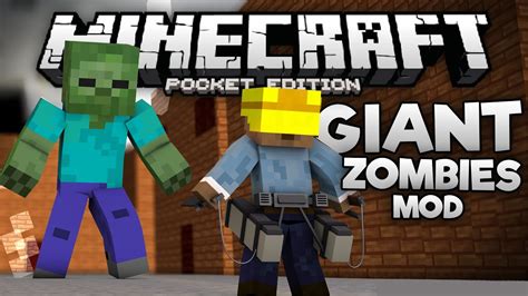 Giant Zombies Mod 7 New Huge Zombies In Mcpe Minecraft Pe
