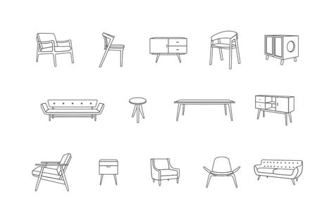 Scandinavian Furniture Scandinavian Furniture Outline Designs