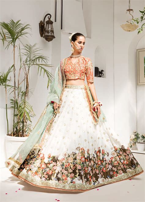Sadya Sumair Luxury Pret Embroidered Raw Silk 3 Piece Dress Lehnga Choli